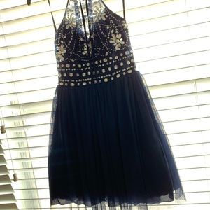 Navy Blue Prom Dress
